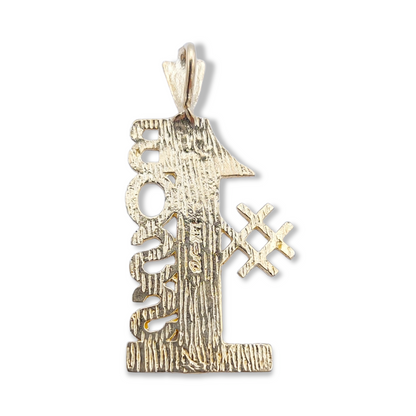 14k #1 Boss Charm