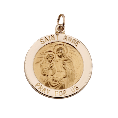 14k St. Anne Medallion - 22 mm
