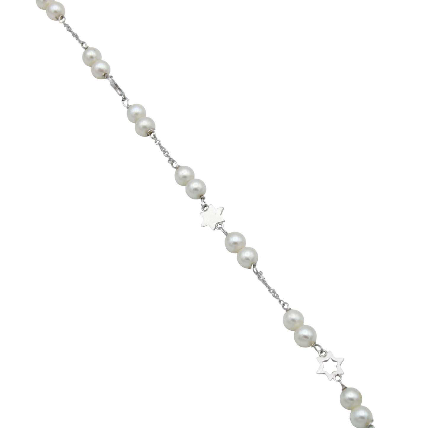 14k Yellow Gold Cultured Pearl Anklet