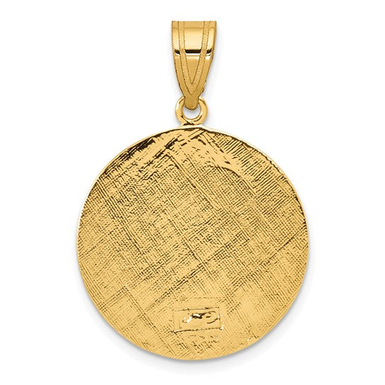 St. Christopher Medallion 14k Yellow Gold - 28 mm