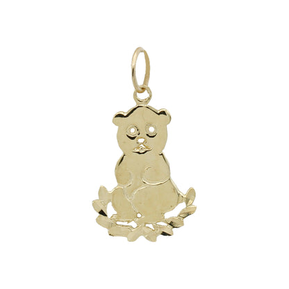 14k Yellow Gold Koala Bear Charm Pendant