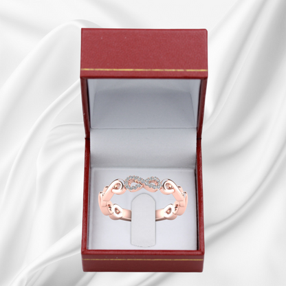 14k Diamond Infinity Rings