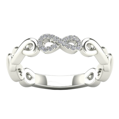 14k Diamond Infinity Rings