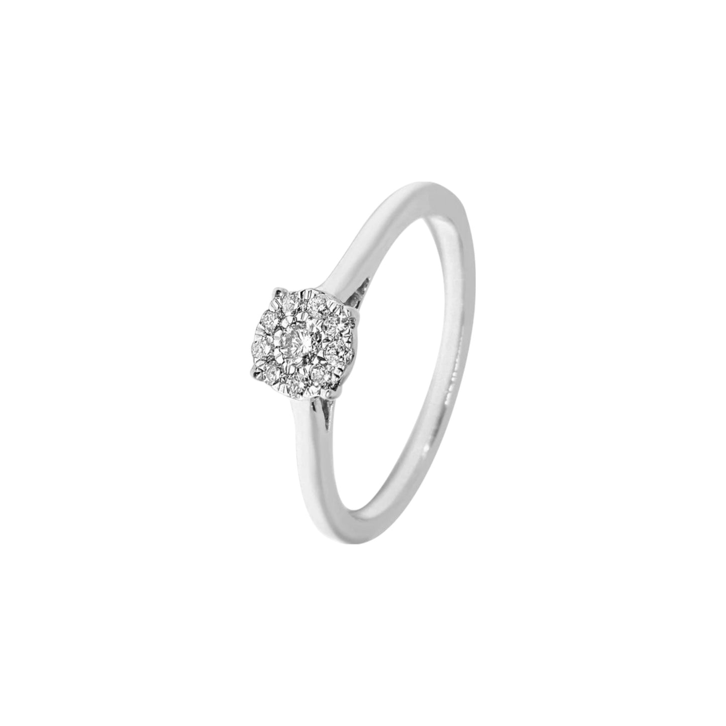 14k Diamond Cluster Ring - 0.15ct