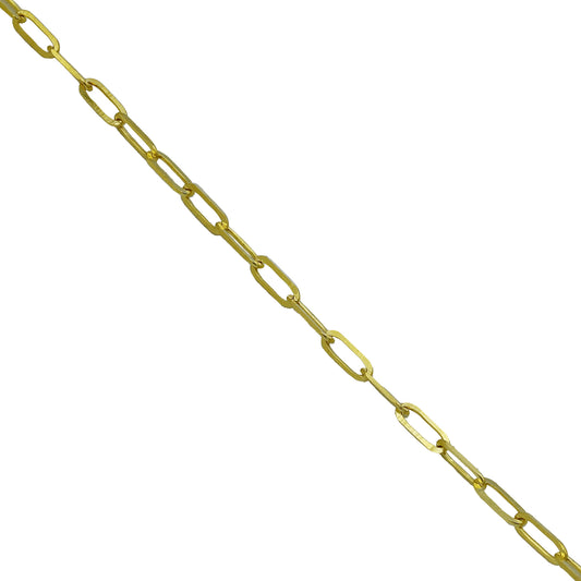 14k Yellow Gold Paperclip Necklace - 1.60 mm