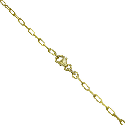 14k Yellow Gold Paperclip Necklace - 1.60 mm