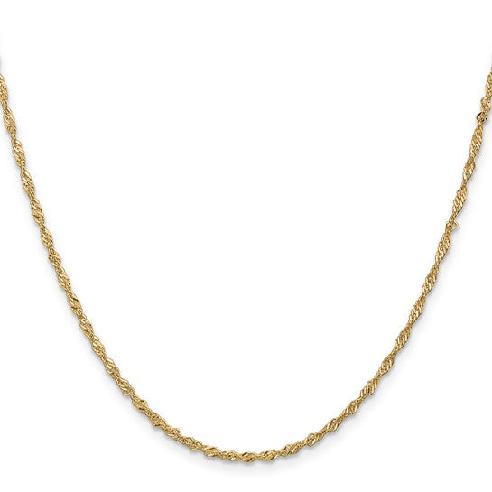 14k Singapore Chain - 1.70 mm