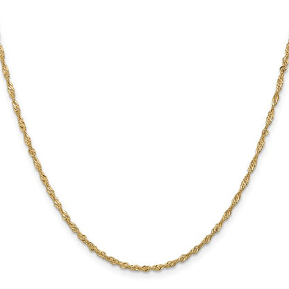 14k Singapore Chain - 1.70 mm