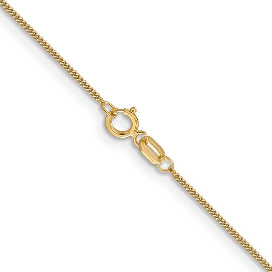 14k Cuban Link Chain - 0.90 mm