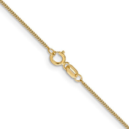 14k Cuban Link Chain - 0.90 mm