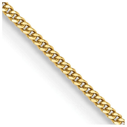 14k Cuban Link Chain - 0.90 mm