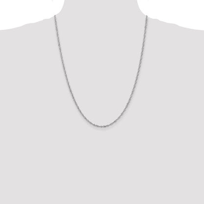 14k White Singapore Chain 2.00 mm
