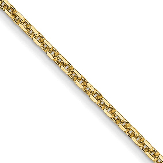 14k Diamond-Cut Cable Link Chain 0.95 mm