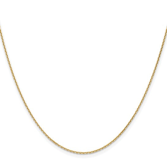 14k Diamond-Cut Cable Link Chain 1.20 mm