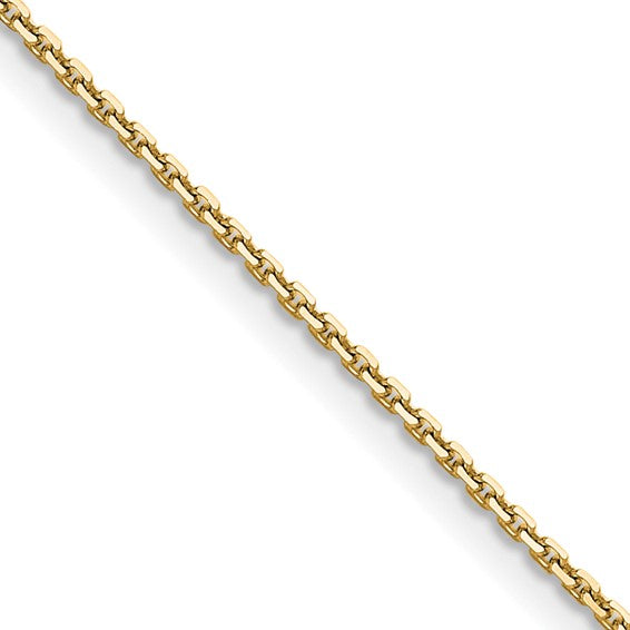 14k Diamond-Cut Cable Link Chain 1.20 mm