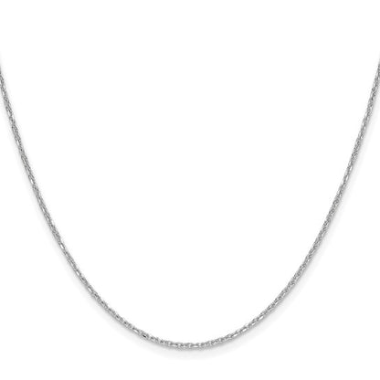 14k Yellow Gold Diamond-Cut Forzantine Cable Link Chain - 1.40 mm