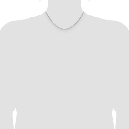 14k Yellow Gold Diamond-Cut Forzantine Cable Link Chain - 1.40 mm