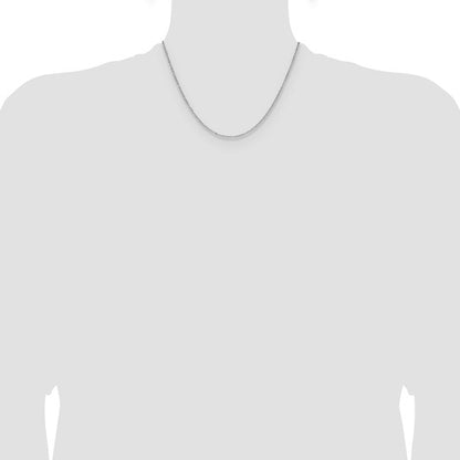 14k Yellow Gold Diamond-Cut Forzantine Cable Link Chain - 1.40 mm