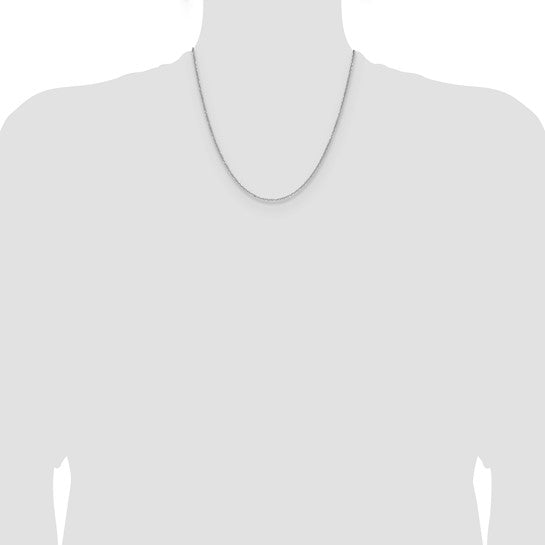 14k Yellow Gold Diamond-Cut Forzantine Cable Link Chain - 1.40 mm