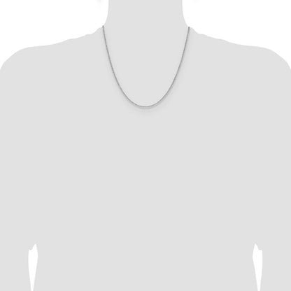 14k Yellow Gold Diamond-Cut Forzantine Cable Link Chain - 1.40 mm