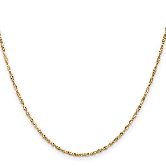 14k Singapore Chain - 1.40 mm