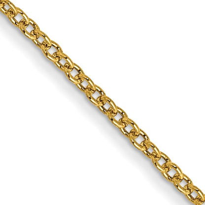 14k Round Open Cable Link Chain - 1.00 mm