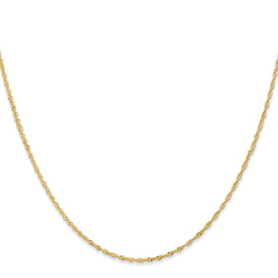 14k Singapore Chain - 1.10 mm