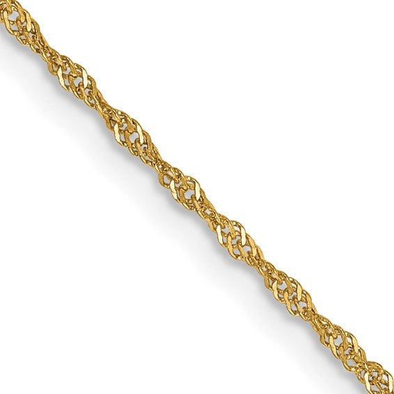 14k Singapore Chain - 1.10 mm