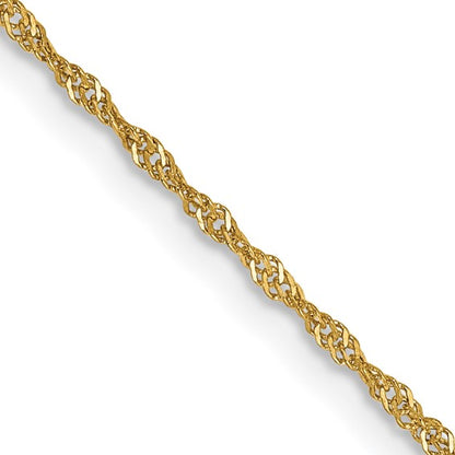 14k Singapore Chain - 1.10 mm