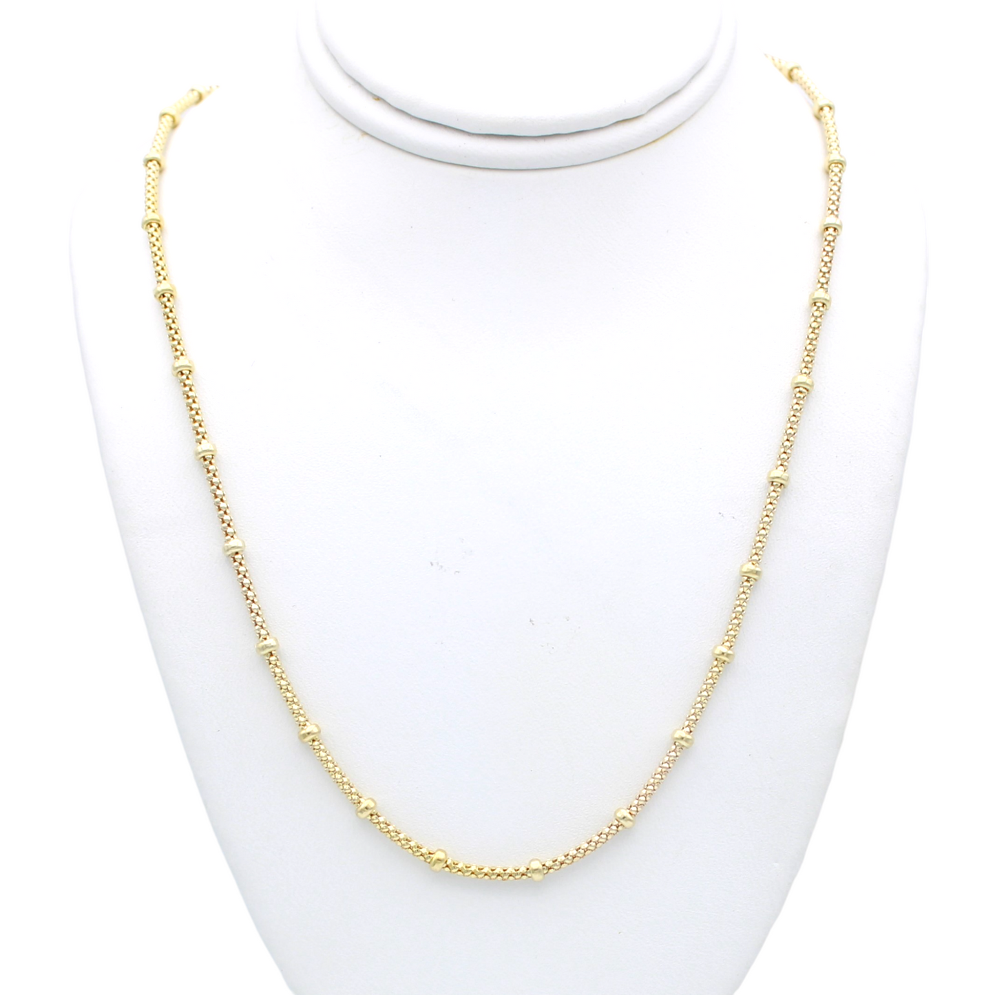 14k Beaded Popcorn Chain - 2.80 mm