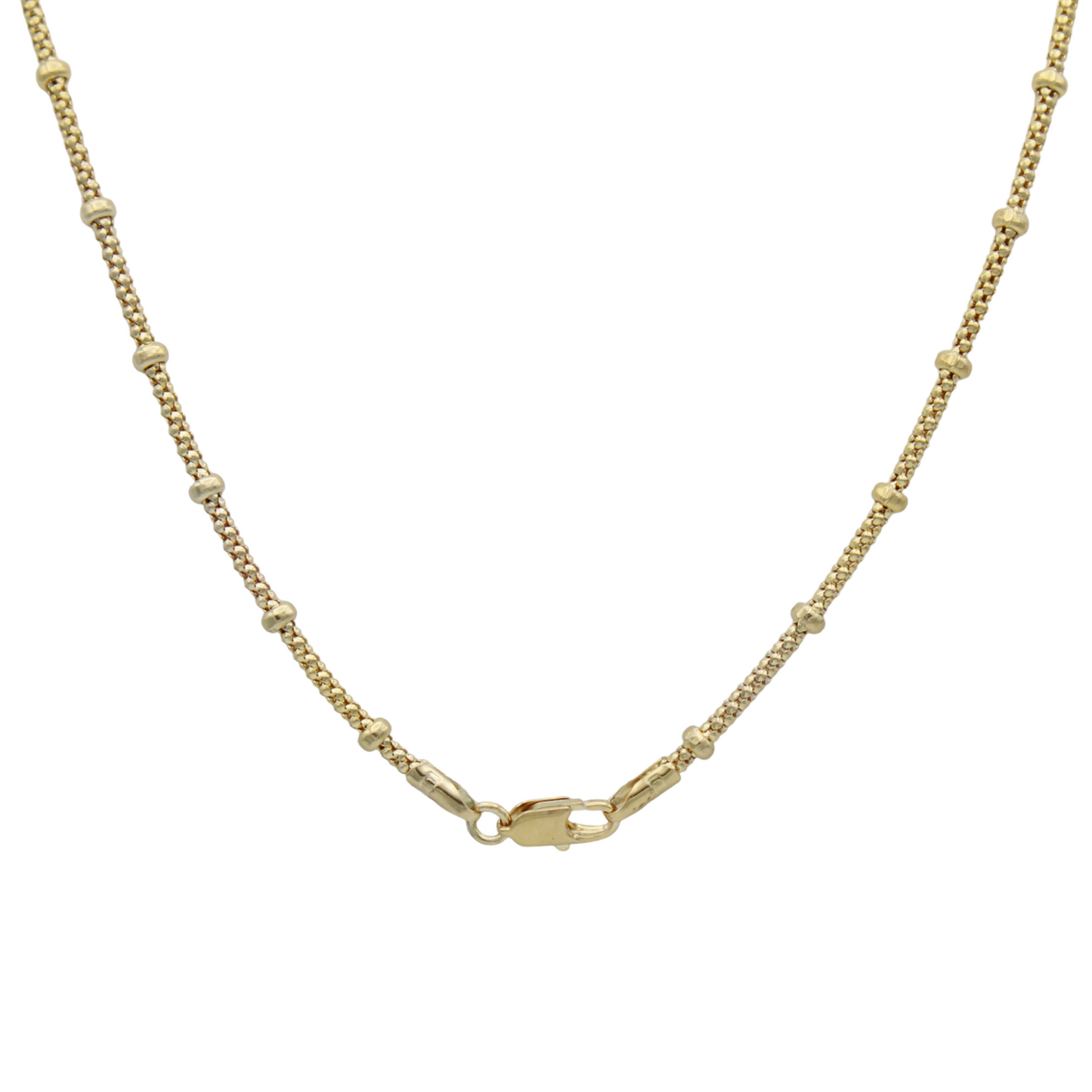 14k Beaded Popcorn Chain - 2.80 mm