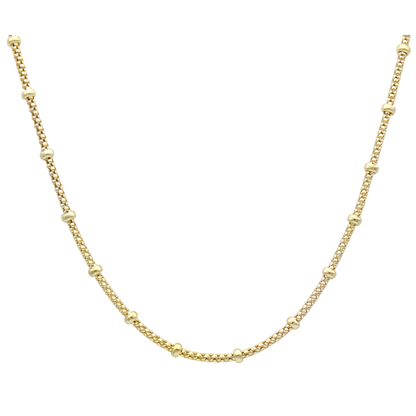 14k Beaded Popcorn Chain - 2.80 mm