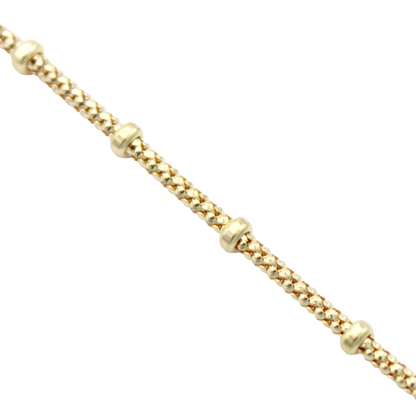 14k Beaded Popcorn Chain - 2.80 mm