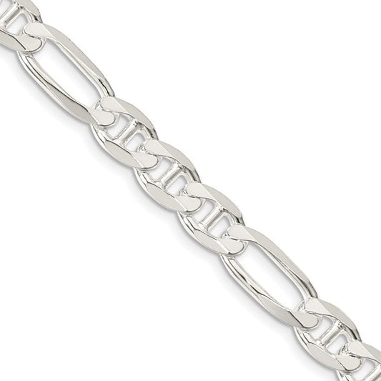 Sterling Silver Figaro-Anchor Link Chains 7.50 mm