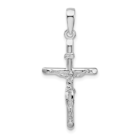 Sterling Silver Polished Crucifix Pendant