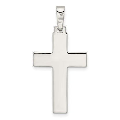 Sterling Silver Polished Cross Pendant