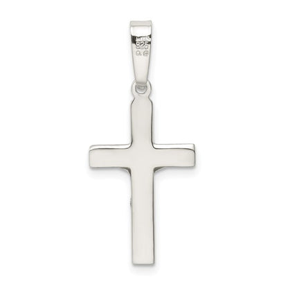 Sterling Silver Polished Crucifix Pendant