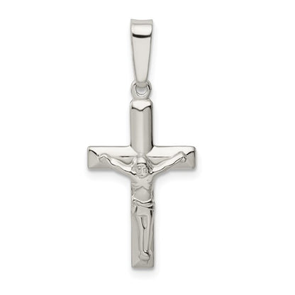 Sterling Silver Polished Crucifix Pendant