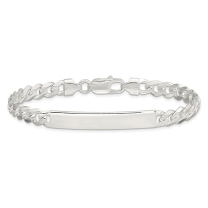 925 Sterling Silver Cuban Link ID Bracelet