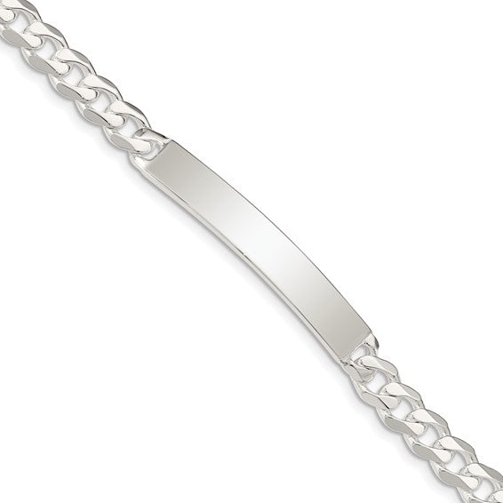 925 Sterling Silver Cuban Link ID Bracelet