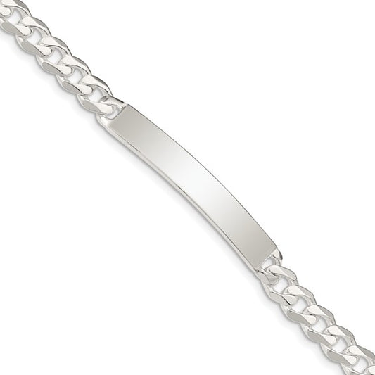 925 Sterling Silver Cuban Link ID Bracelet