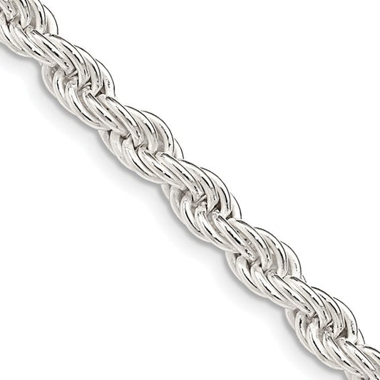 Sterling Silver Solid Rope Chains - 5.00 mm
