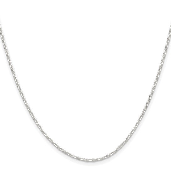 Sterling Silver Polished Diamond-Cut Mariner Link Chains - 1.75 mm