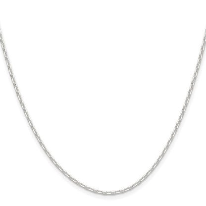 Sterling Silver Polished Diamond-Cut Mariner Link Chains - 1.75 mm