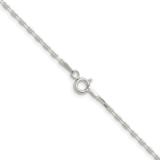 Sterling Silver Polished Diamond-Cut Mariner Link Chains - 1.75 mm