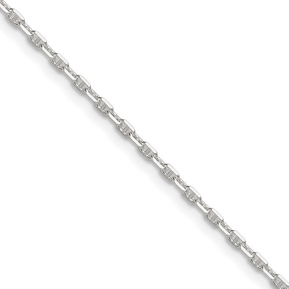 Sterling Silver Polished Diamond-Cut Mariner Link Chains - 1.75 mm