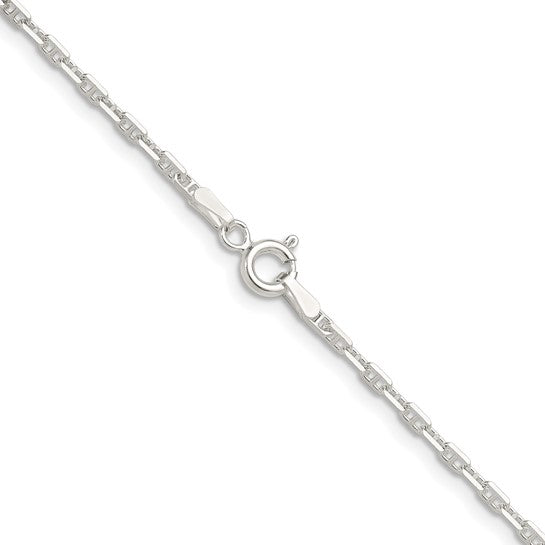 Sterling Silver Polished Diamond-Cut Mariner Link Chains - 2.00 mm