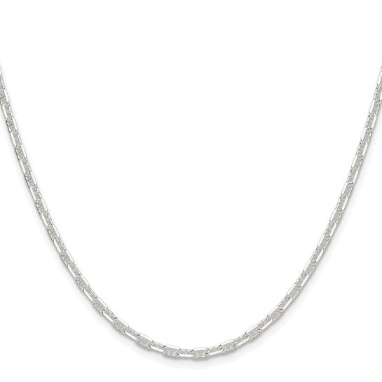 Sterling Silver Polished Diamond-Cut Mariner Link Chains - 3.00 mm