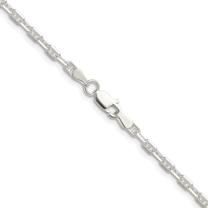 Sterling Silver Polished Diamond-Cut Mariner Link Chains - 3.00 mm