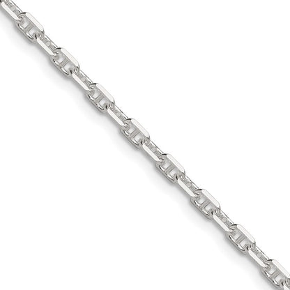 Sterling Silver Polished Diamond-Cut Mariner Link Chains - 3.00 mm